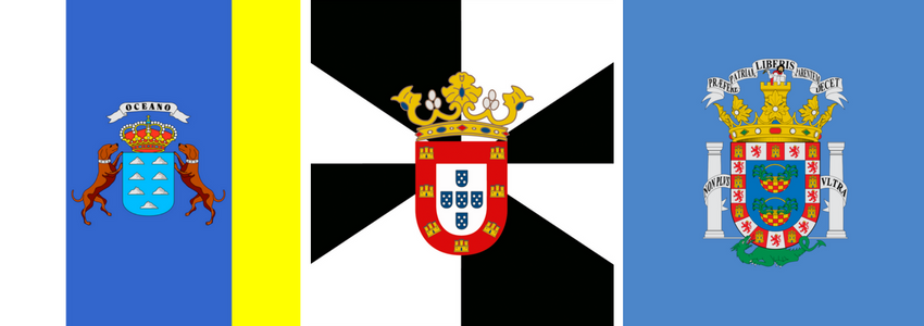 Banderas Canarias, Ceuta y Melilla